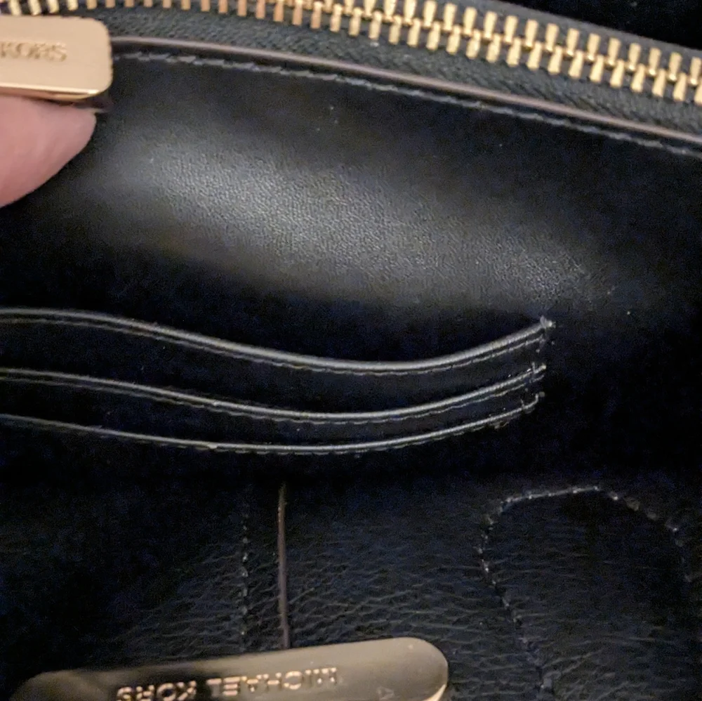 Michael Michael Kors Black and Tan Mercer Mini Messanger Bag - Picture 7 of 8
